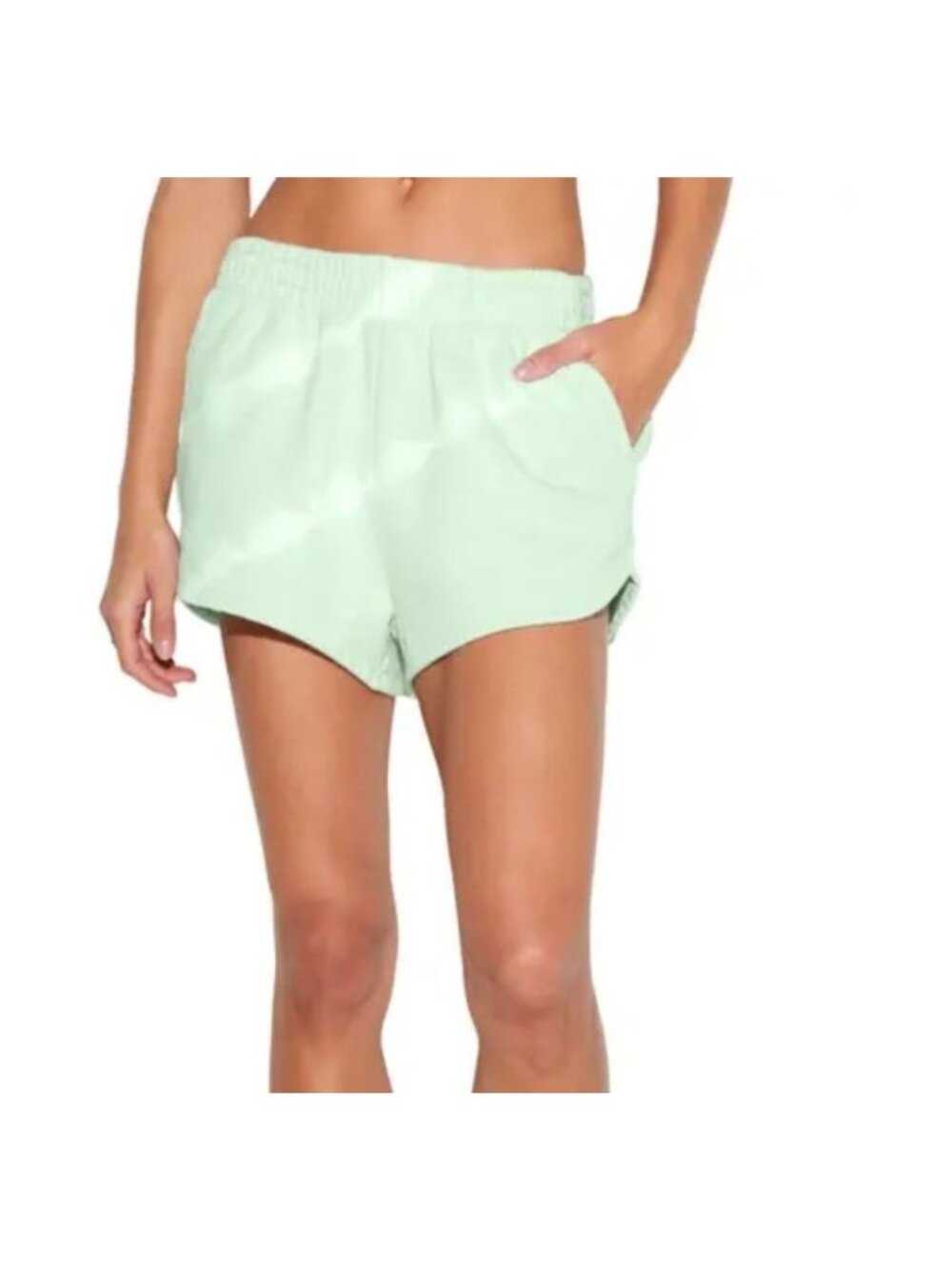 Spiritual Gangster Shibori Kylie Shorts Beach Glass Green Size XS NWT